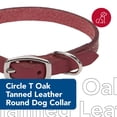 thumbnail image 2 of Collar para perro Coastal Circle T de piel de roble rojo 1.6x41 cm, 2 of 7