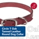 thumbnail image 2 of Collar para perro Coastal Circle T de piel de roble rojo 1.6x41 cm, 2 of 7