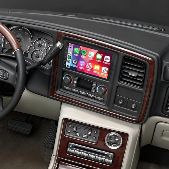 Zcargel 7" Car Stereo Android 13 2 32G for Cadillac Escalade Wireless Wired with CarPlay Android Auto GPS WiFi Backup Camera