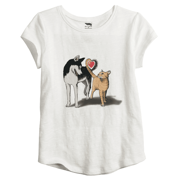 SKY HOPE Valentines Tee Shirts For Women - Short Sleeve Love T - Dog Heart Cat Designed Gift For Her