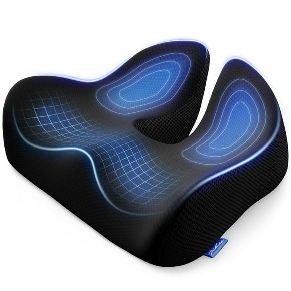 Cojín de asiento ZIKEE de espuma viscoelástica espesa para aliviar el dolor de cadera
