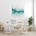 thumbnail image 3 of Stupell Industries Green Speckled Horizon Abstract Painting Gallery Wrapped Canvas Art Print Wall Art, 36 x 36, 3 of 8