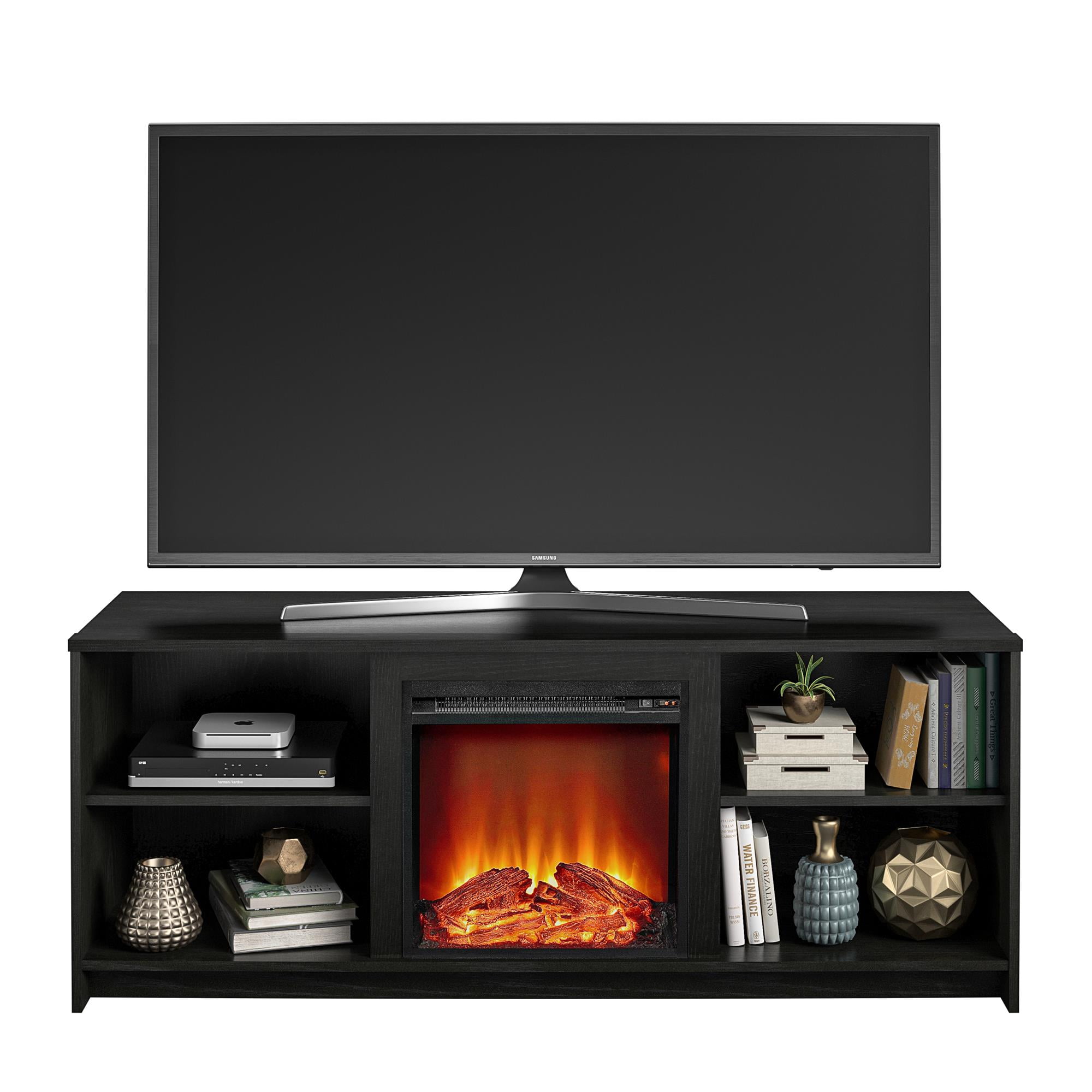 Fireplace tv stand cheap 65 inch walmart
