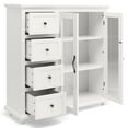 thumbnail image 1 of Giantex Sideboard Buffet Cabinet w/4 Drawers & Dual-Open Glass Doors, Kitchen Buffet Storage Cabinet, White, 1 of 9