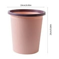 thumbnail image 3 of PPgejGEK Pressure Trash Can Garbage Bin for Bathroom Bedroom Office Kitchen Small Space Living 25x23x23cm 9.84x9.05x9.05in Dark Blue Light Blue Pink, 3 of 7
