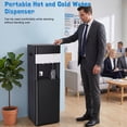 thumbnail image 4 of Bottom-Loading Water Dispenser with 3 Temperature Settings Safety Lock & Empty Bottle Alert,Fast Heating Cooling Water Dispenser for Home Office,Fits 3-5 Gallon Bottles, 4 of 8