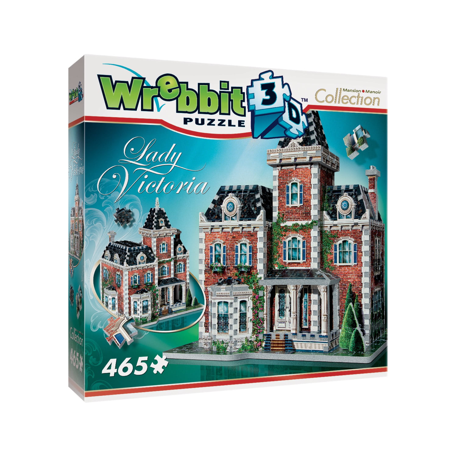 WREBBIT #1003 3D PUZZLE LADY VICTORIA 465 PCS NEW IN ORIGINAL BOX 