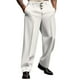 thumbnail image 1 of Pantalones de traje rectos lisos de tres botones para hombre - Informal de negocios, tejido compuesto Fledge, ocasiones formales, 1 of 8