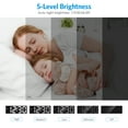 thumbnail image 5 of Alarm Clock, AMIR Digital Alarm Clock with Brightness Adjustable DST 12/24H Snooze Alarm Clock for Bedroom Kids Office School, 5 of 11