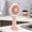 Pink, variant on ROLKFUK Cute Cat Ear Handheld Fan, Foldable Mini USB Rechargeable Portable Fan with Night Light, Quiet Personal Cooling Fan for Stu-dents (Yellow)