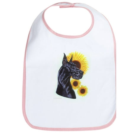 

CafePress - C Blk Sunflower Bib - Cute Cloth Baby Bib Toddler Bib