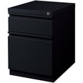 thumbnail image 1 of Pemberly Row 20"D Mobile Pedestal Filing Cabinet 2-Drawer Box/File - Black, 1 of 7