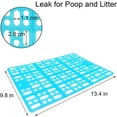 thumbnail image 6 of Hamiledyi 4 Pcs Rabbit Feet Pad Plastic Bunny Cage Floor Mat Foot Resting Hole Leak Water Nest Mat for Small Animal Hamster Rat Chinchilla Guinea Pig ,13.4"×9.8",Blue, 6 of 7