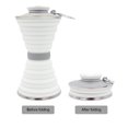 thumbnail image 3 of WDOplteas Botella Silicona para Exteriores Con Hervidor Suave Plegable 500 Ml para (blanco), 3 of 9