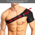 thumbnail image 4 of Shoulder Support Compression Brace, Adjustable Neoprene Upper Arm and Shoulder Wrap Pain Relief for Rotator Cuff Shoulder Tear Injury AC Joint Dislocation Prevention and Recovery Fits Left and, 4 of 7