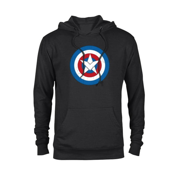 Marvel Captain America Symbol of Truth Sam Wilson Shield - Pullover Hoodie for Adults - Customized-Black