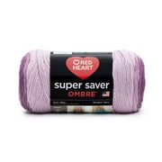 Red Heart Super Saver Ombre Yarn, Purple, 10oz(283g), Medium, Acrylic