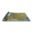 thumbnail image 2 of Ahgly Company Indoor Square Patchwork Light Blue Transitional Area Rugs, 4' Square, 2 of 4