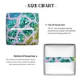 thumbnail image 5 of Rateoe Rainbow Glitter Pattern Tissue Box Cover, Modern Square Decorative Leather Facial Paper Case Organizer Holder Dispenser 5X5X5'', 5 of 8