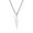 Silver, variant on Jiaroswwei Men Titanium Steel Fashion Cross Pendant Chain Necklace Hip-Hop Jewelry Gift