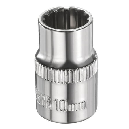 Uxcell 12 Points Socket 3/8" Drive 10mm Metric Shallow Impact Socket
