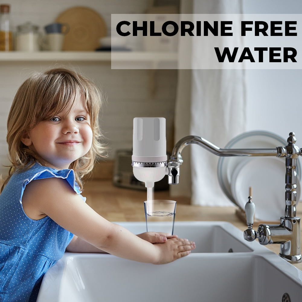 ITPCINC Alkaline Faucet Water Filter for Sink, Dual Action Water Filter Faucet, Sink Water Filter, Tap Water Filter, Faucet Filter for Kitchen Sink, Water Purifier for Faucet