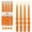 #23-ORANGE, variant on 4pcs Tapered Candlesticks Spiral Taper Candle, 10 Inch Orange Candlestick Twisted Taper Candles for Dinner Table Decor Housewarming Gift Idea