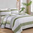 thumbnail image 1 of Juego de Colcha WONGS BEDDING Verde Oliva Queen Size Microfibra, 1 of 9