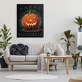 thumbnail image 2 of Stupell Industries Happy Halloween Happy Jack-O-Lantern Smile Festive, 36 x 48, Designed by Elizabeth Tyndall, 2 of 6