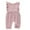 Pink, variant on Gunia Toddler Outfits For Girls Infant Newborn Sleeveless Solid Bodysuit Girl Romper Clothes Set 3-24 Months