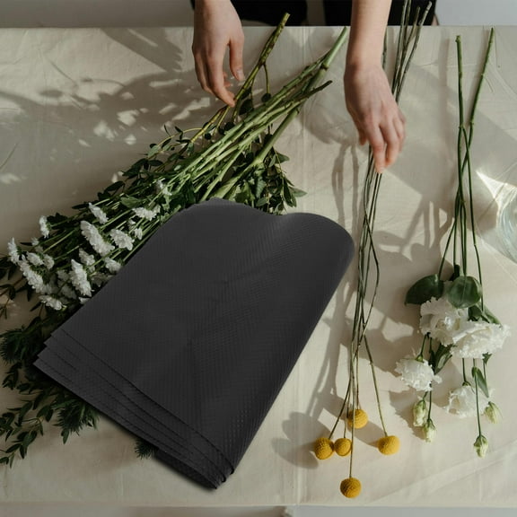 Milisten Korean Paper for Bouquets Kraft Paper Black 10 Pcs