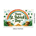 thumbnail image 1 of St Patricks Day Backdrop Banner Leprechaun Party Decor Lucky Charm Rainbow Background Holiday Decorations Balloons Props Celebration Gold Coins, 1 of 4