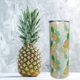 thumbnail image 2 of Pineapple Tumbler With Lid and Straw 20 oz Insulated Upside Down Pineapple Tumbler Stainless Steel Pineapple Skinny Tumbler Water Bottle Travel Mug Pineapple Cups Gifts for Women, 2 of 4