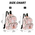 thumbnail image 2 of FORMRS Mini Backpack Purse for Women Quilted Travel Daypack Casual Shoulder Bag, Pink Halloween Ghosts, 2 of 7