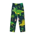 thumbnail image 4 of Xecao Dinosaurs and Flowers Men's Straight Lounge Pajama Pants: The Ultimate in Comfortable Sleepwear, 4 of 9