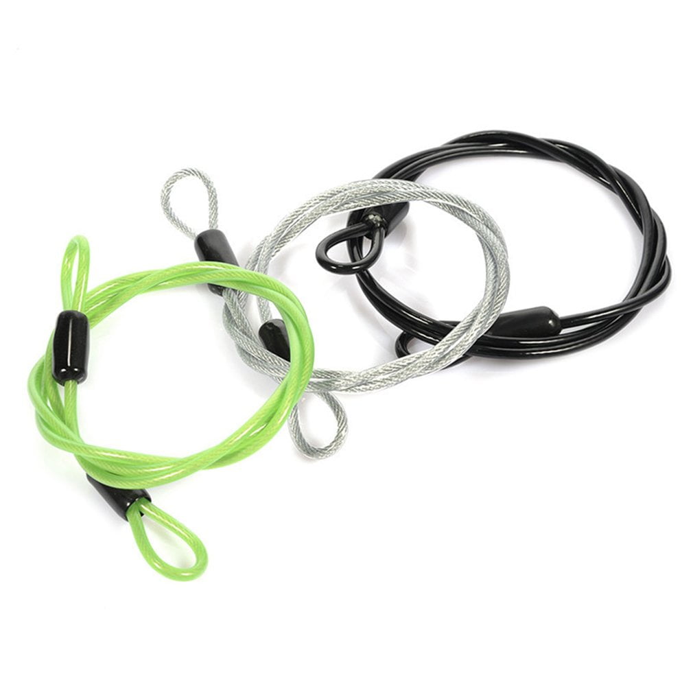 39/" Cable Lock Motorcycle Bike Lock Heavy Duty Scooter U-Lock Rope Silver