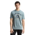 thumbnail image 2 of TOM TAILOR Camiseta para hombre - Camiseta con logotipo, cuello redondo, corte regular, algodón, estampado Verde menta XL (X-Large), 2 of 6