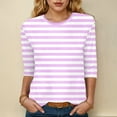 thumbnail image 2 of Dmsael Fashion Clothing Sweatshirts for Women Crewneck Cable Knit Sleeve Sweaters Lightweight Fashion 2025 Pink,L, 2 of 5