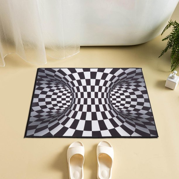 Alfombra 3D Illusion, felpudo, alfombra para el del , felpudo para puerta de , para habitación de , decoración 50x80cm Estilo B perfecl Alfombra ilusión