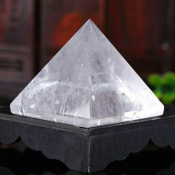 GKNET 5Pcs Natural Clear Quartz Crystal Orgone Pyramid Healing Energy Gemstone Tower