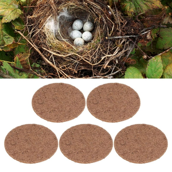 EOTVIA 5pcs Bird Eggs Mat Reed Leaves Material Wear Resistance Soft Comfortable Bird Nesting Pads For Small Furry Pets,Bird Nesting Material,Bird Nesting Pads