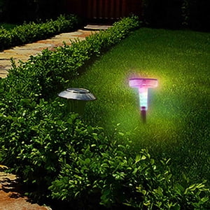 Aidoshy Eclairage extérieur Eclairages Solaire Éclairage de nuit Automatique Coloré Éclairement Solaire Eclairement de cour Sol Solaire,Éclairage Solaire Extérieur