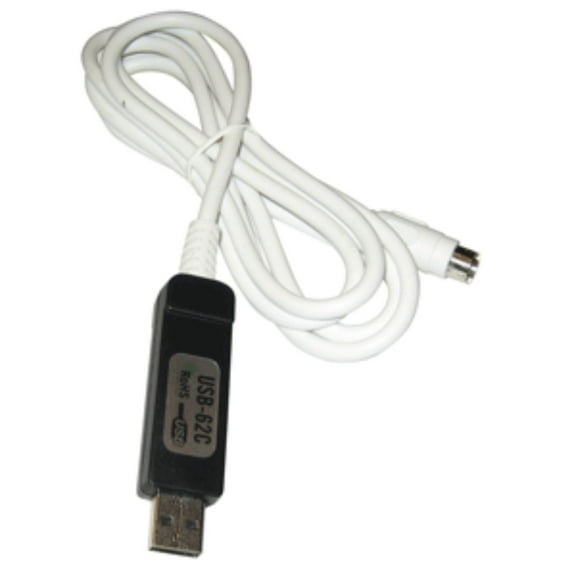 6" White Standard Horizon USB-62C Programming Cable