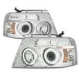 thumbnail image 2 of AKKON - For 04-08 Ford F150 F-150 Pickup Chrome Clear Dual LED G2 Projector Headlights Front Lamps Replacement, 2 of 7