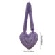 thumbnail image 3 of Bolso de hombro peludo para mujer, bolso informal con forma de corazón de amor, bolso elegante para chica con cadena suave, 3 of 7