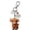 October, variant on Highland Cow Keychain,Little Highland Cow For You Keychain,3D Cow Keychain Charm With Sentiment Card,Remind You Of The Power Of Silences Every Day.(February)
