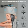 3Spray Patterns 10 in. Wall Mount Dual Shower Heads Shower System with