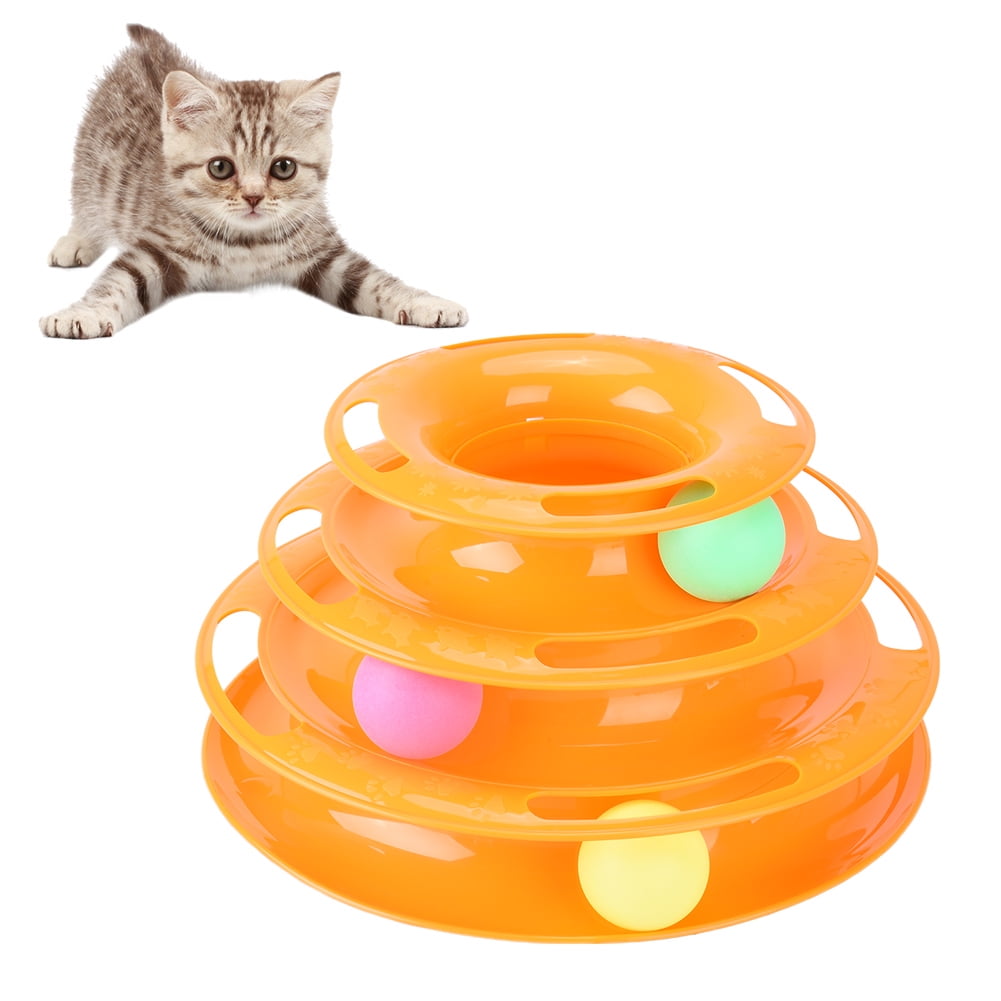 Cat ToyFitbest Cat Toy Funny Cat Track Toy Tower Kitten Tracks