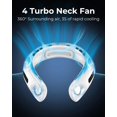 thumbnail image 2 of Ventilador de cuello portátil Jkjoy 4 Turbo, sin aspas, 4000 mAh, recargable por USB, 2 of 7