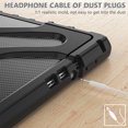 thumbnail image 4 of XYX Case for 13 inch Microsoft Surface Pro 8 (2021 Release), 360 Rotating Heavy Duty Shockproof Cover with Kickstand and Hand Strap (Black), 4 of 7